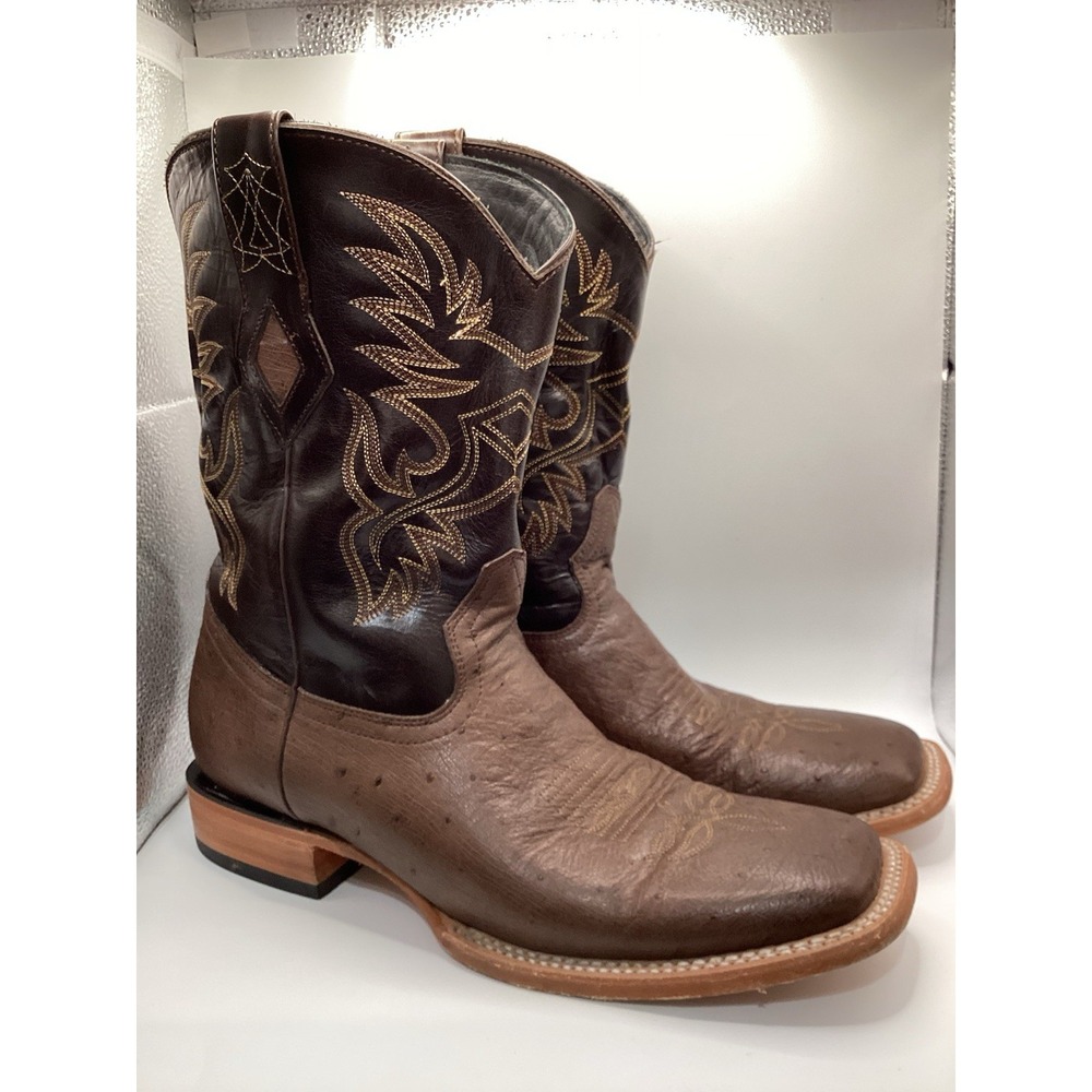 jb dillon mens cowboy boots Ostrich 10.5